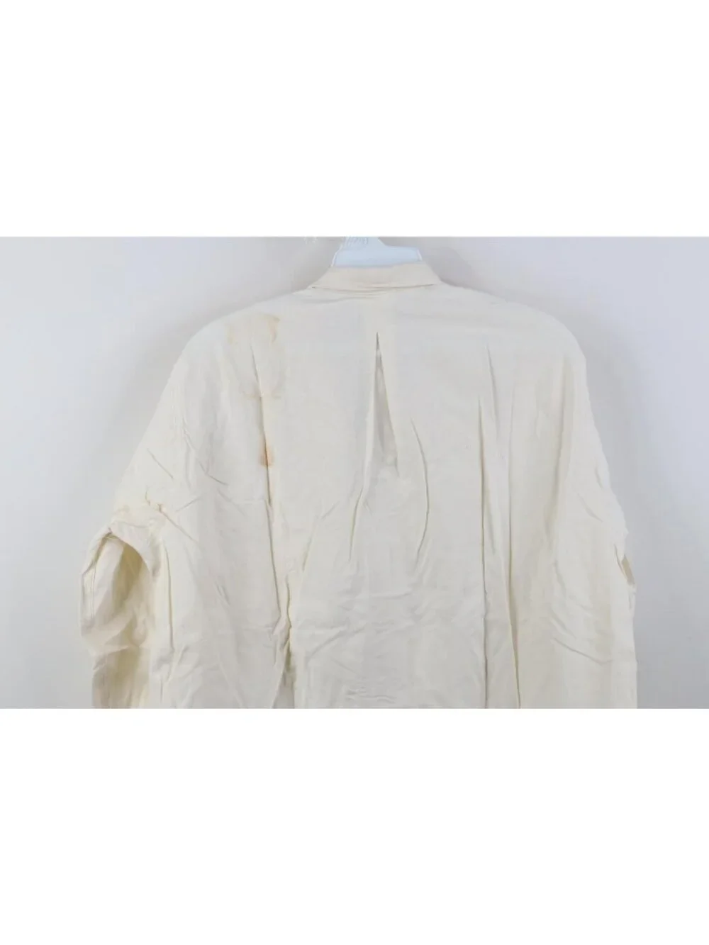 Deadstock  1950s Unissued German Military Mens 36 Hospital Grandpa Shirt White